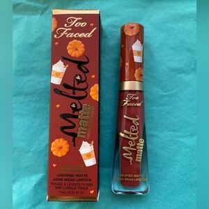 Too Faced Melted Matte PSL (Pumpkin Spice Latte) Lipstick NIB